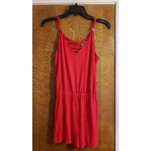 Red short romper